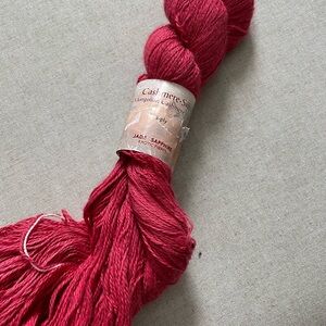 Jade Sapphire Cashmere Silk Yarn in Red